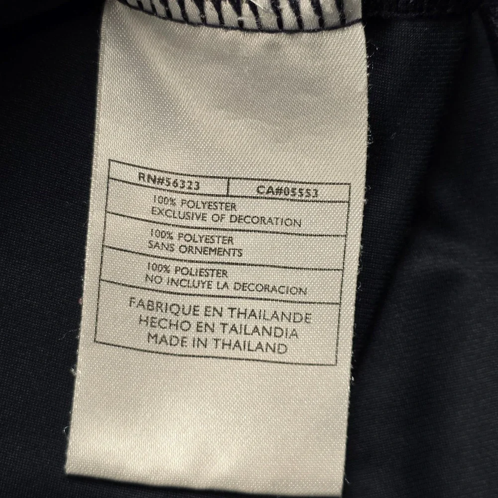Nike Golf Pullover Men Large Black Blue Striped 1/4 Zip Dri-FIT Long Sleeve‎